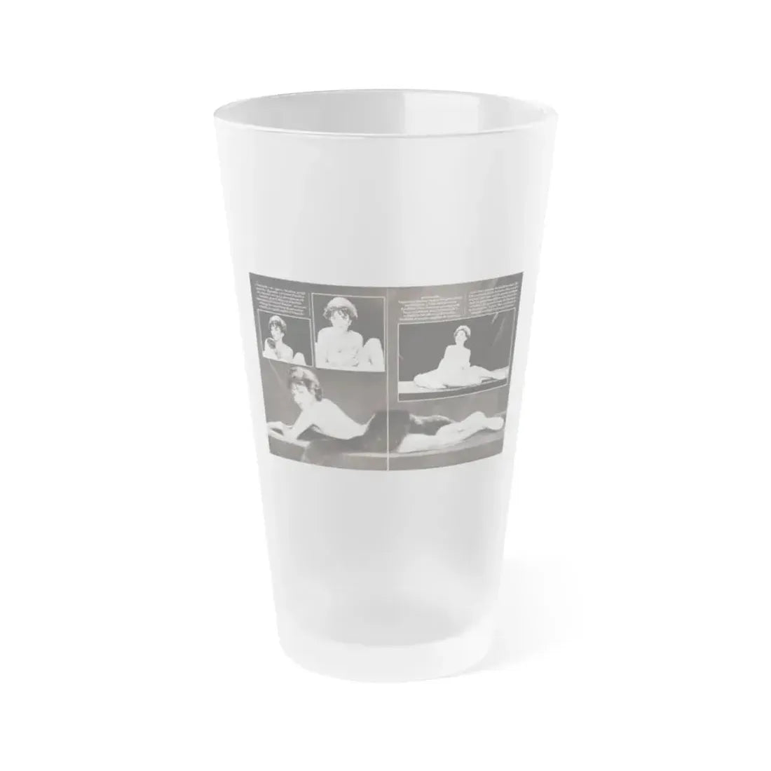 Joan Collins #447 (Vintage Female Icon) Frosted Pint Glass 16oz 16oz Frosted - Go Mug Yourself