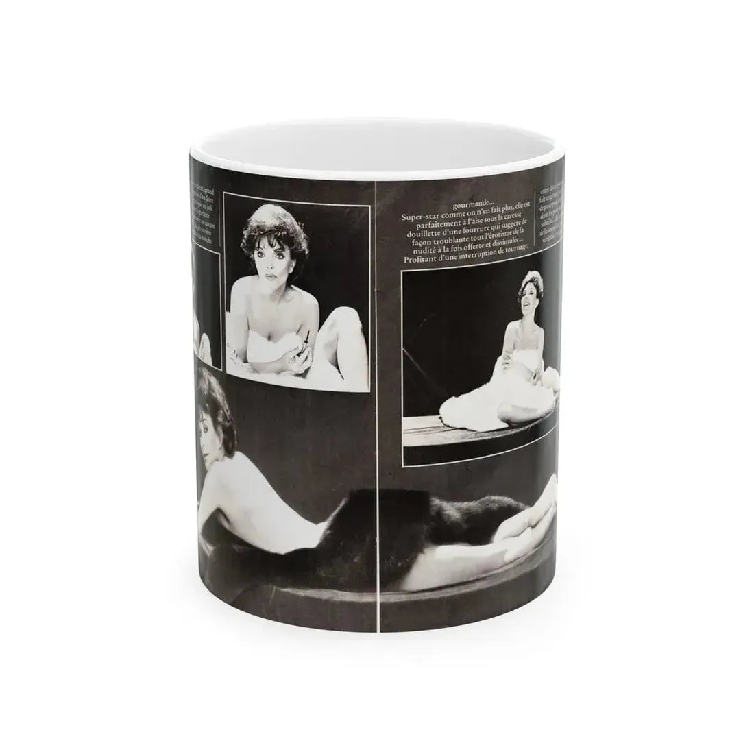 Joan Collins #447 (Vintage Female Icon) White Coffee Mug 11oz - Go Mug Yourself