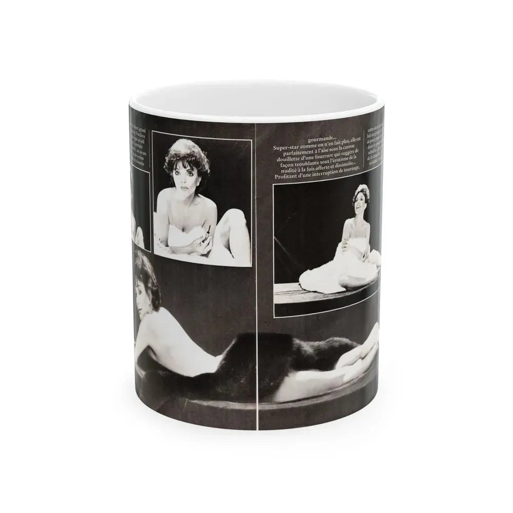 Joan Collins #447 (Vintage Female Icon) White Coffee Mug 11oz - Go Mug Yourself