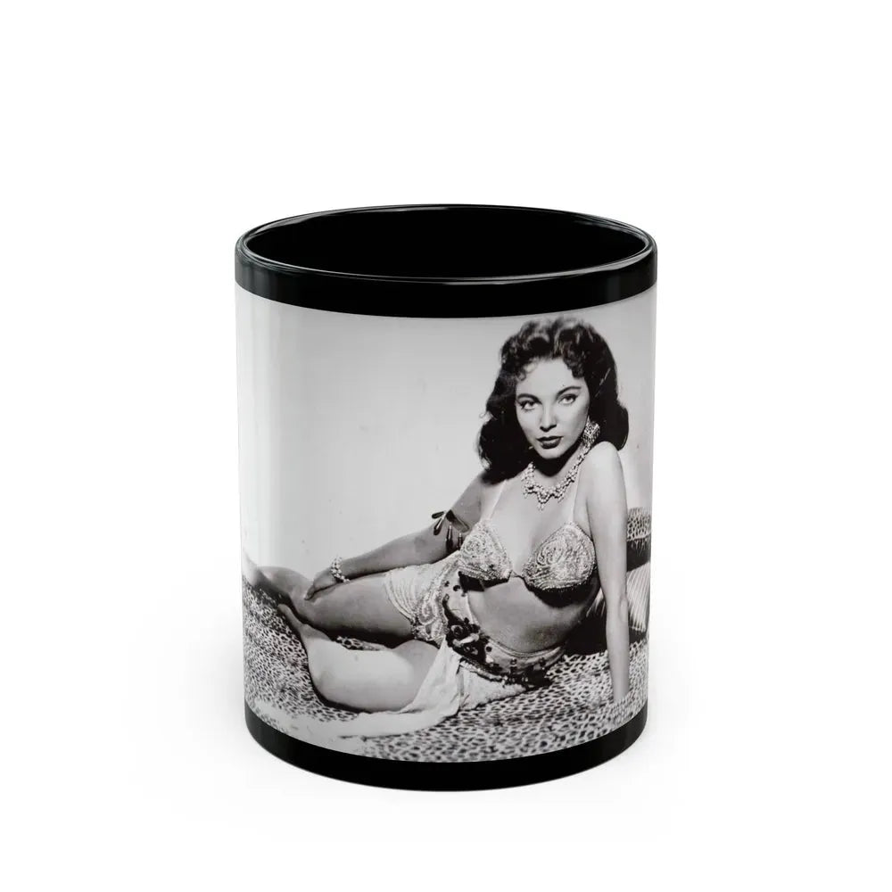Joan Collins #448 (Vintage Female Icon) Black Coffee Mug 11oz - Go Mug Yourself