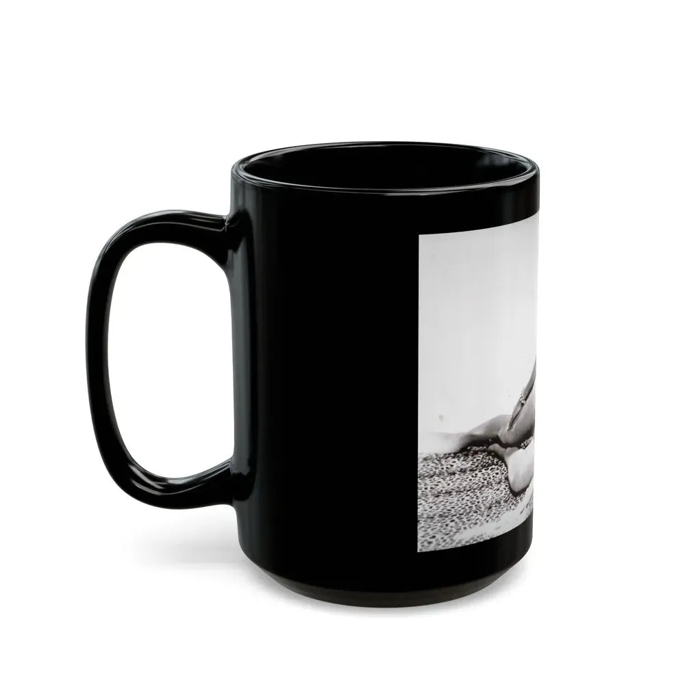 Joan Collins #448 (Vintage Female Icon) Black Coffee Mug - Go Mug Yourself