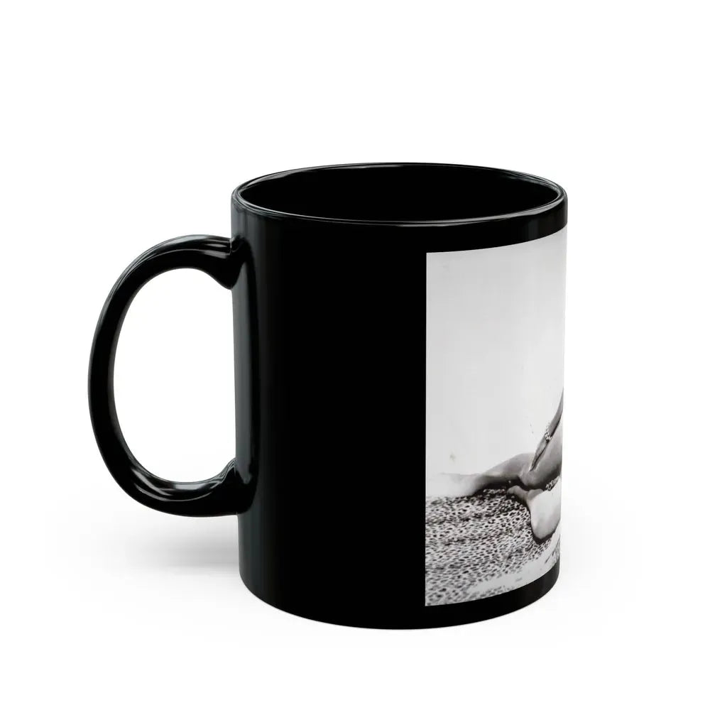 Joan Collins #448 (Vintage Female Icon) Black Coffee Mug - Go Mug Yourself