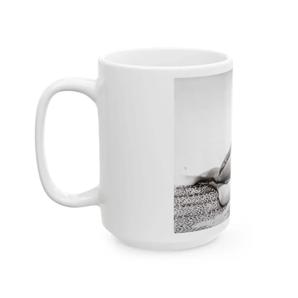 Joan Collins #448 (Vintage Female Icon) White Coffee Mug - Go Mug Yourself