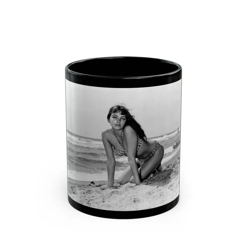Joan Collins #452 (Vintage Female Icon) Black Coffee Mug 11oz - Go Mug Yourself