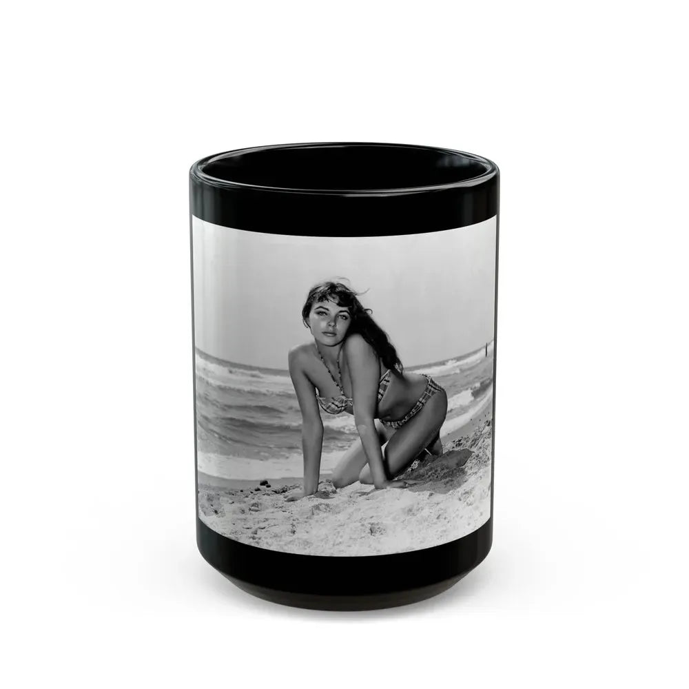 Joan Collins #452 (Vintage Female Icon) Black Coffee Mug 15oz - Go Mug Yourself