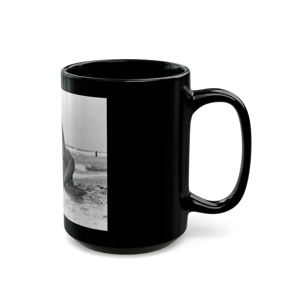 Joan Collins #452 (Vintage Female Icon) Black Coffee Mug - Go Mug Yourself