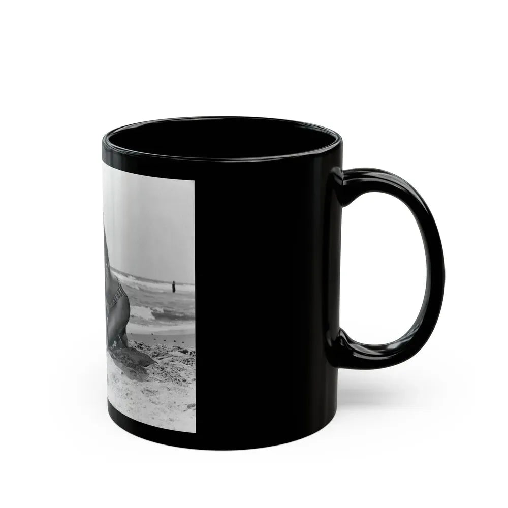 Joan Collins #452 (Vintage Female Icon) Black Coffee Mug - Go Mug Yourself