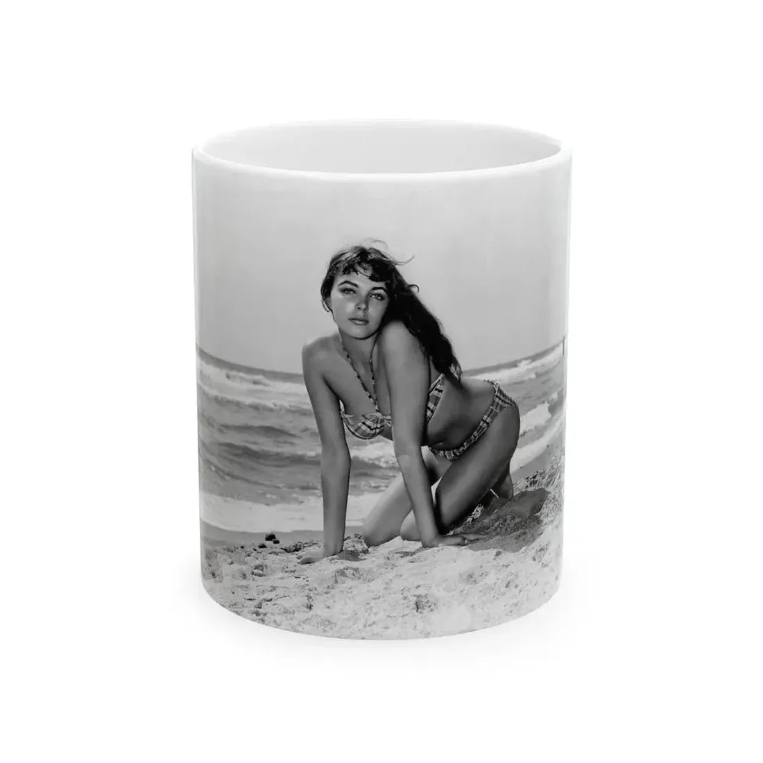 Joan Collins #452 (Vintage Female Icon) White Coffee Mug 11oz - Go Mug Yourself