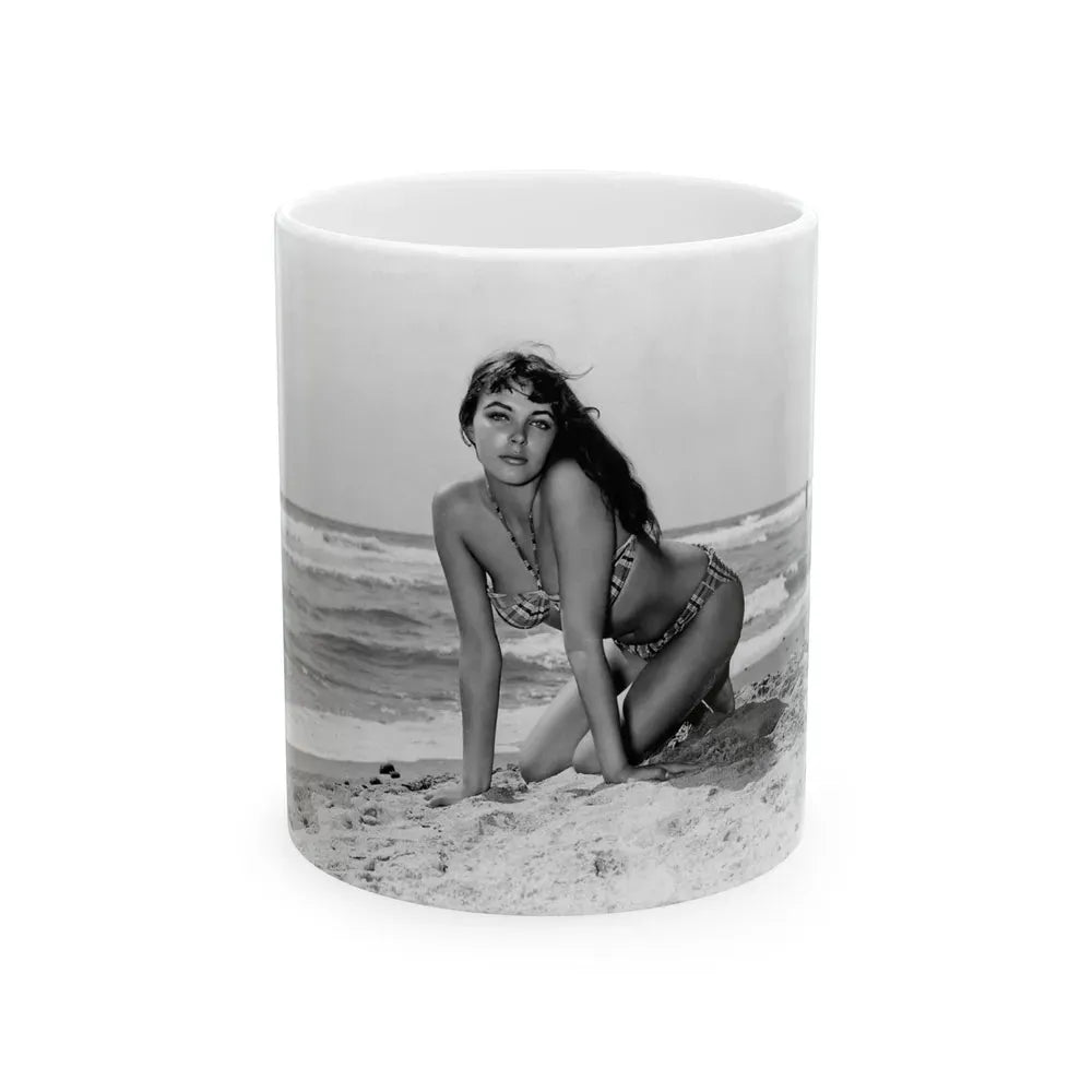 Joan Collins #452 (Vintage Female Icon) White Coffee Mug 11oz - Go Mug Yourself