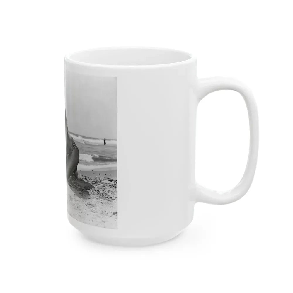 Joan Collins #452 (Vintage Female Icon) White Coffee Mug - Go Mug Yourself