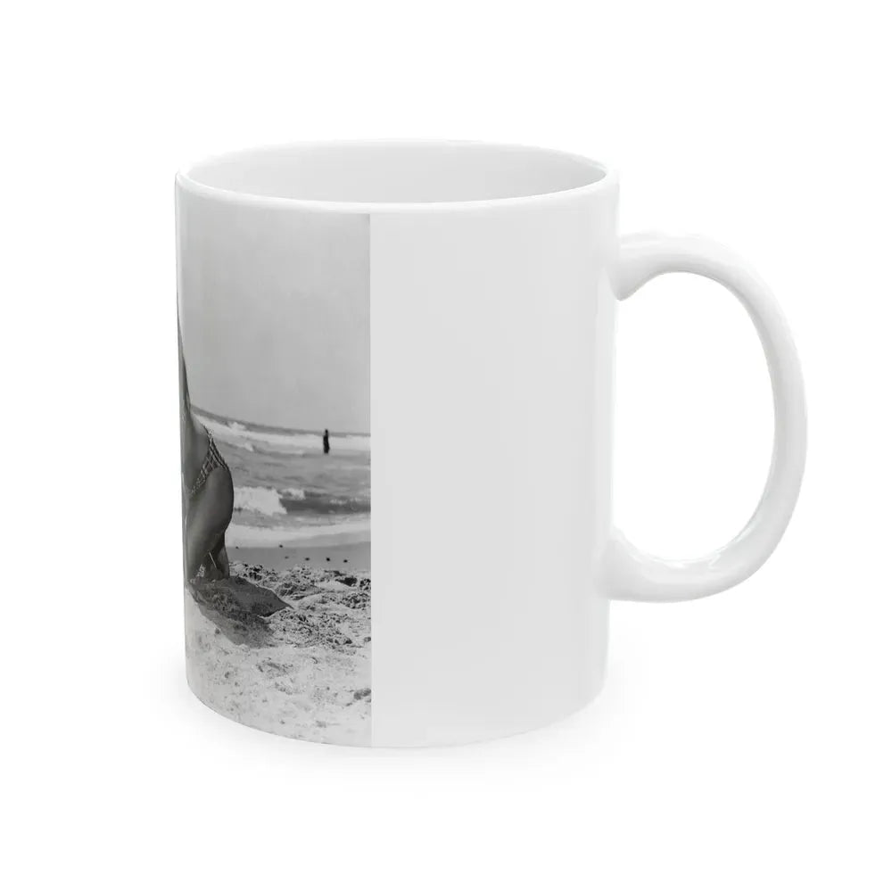 Joan Collins #452 (Vintage Female Icon) White Coffee Mug - Go Mug Yourself