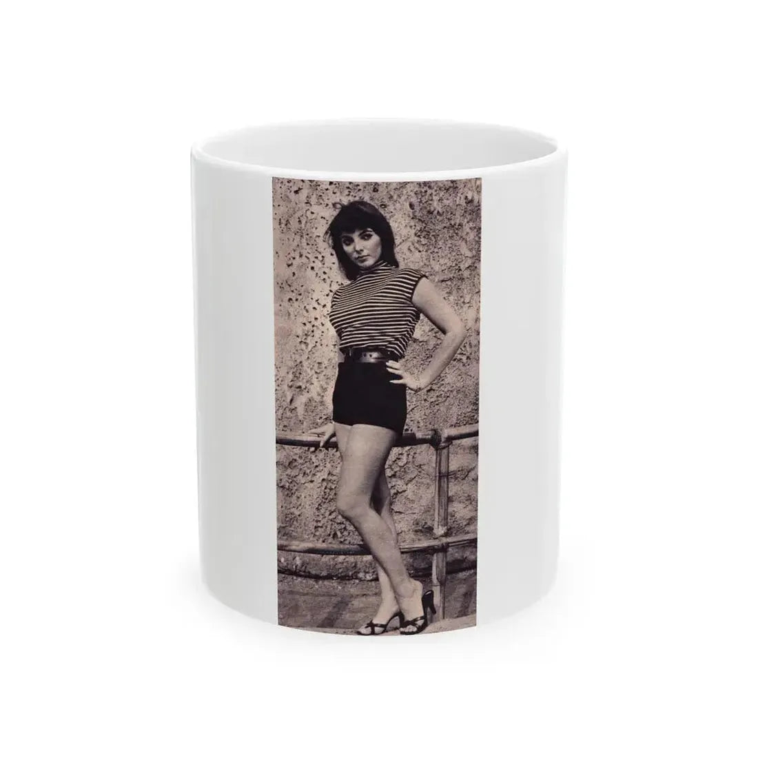 Joan Collins #455 (Vintage Female Icon) White Coffee Mug 11oz - Go Mug Yourself