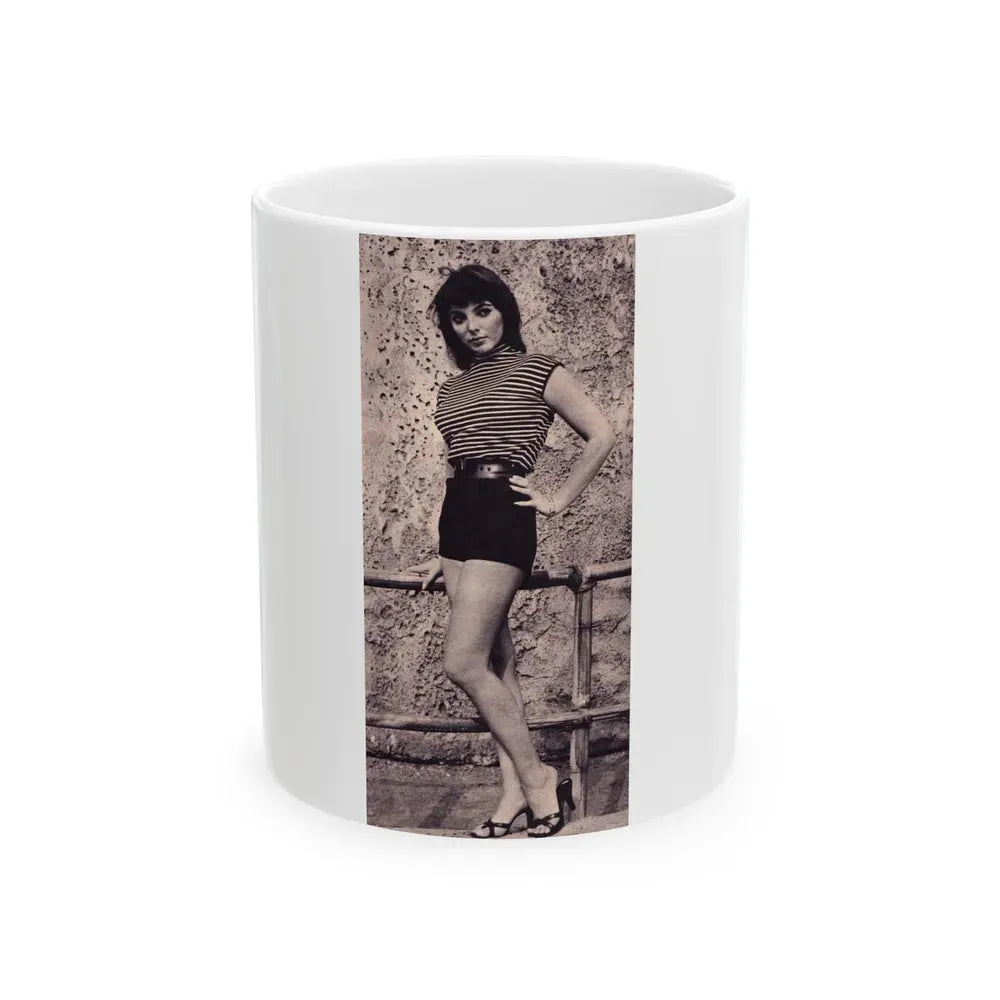 Joan Collins #455 (Vintage Female Icon) White Coffee Mug 11oz - Go Mug Yourself