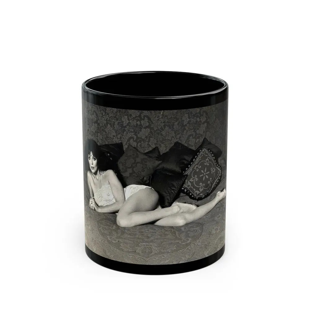 Joan Collins #459 (Vintage Female Icon) Black Coffee Mug 11oz - Go Mug Yourself