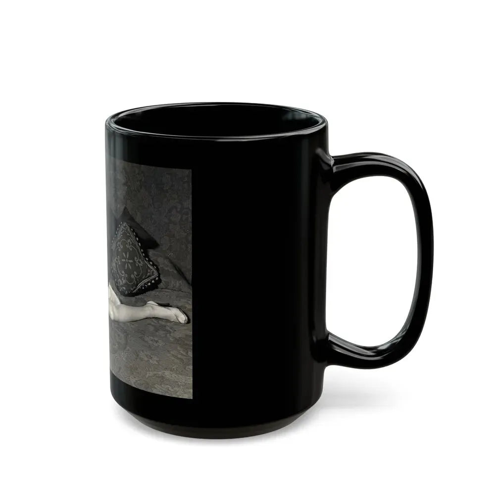 Joan Collins #459 (Vintage Female Icon) Black Coffee Mug - Go Mug Yourself