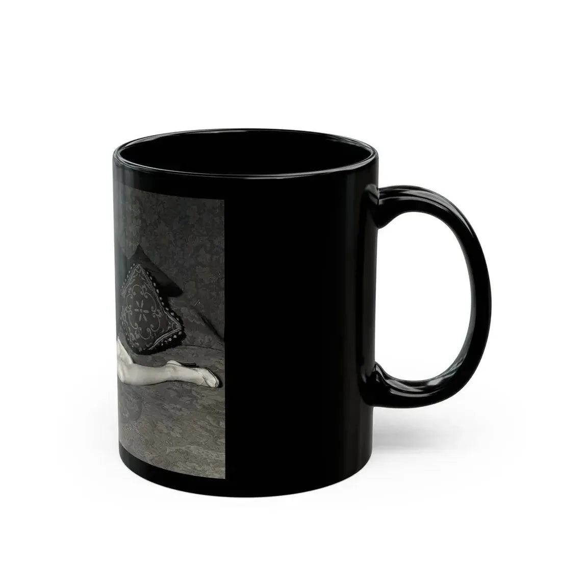 Joan Collins #459 (Vintage Female Icon) Black Coffee Mug - Go Mug Yourself