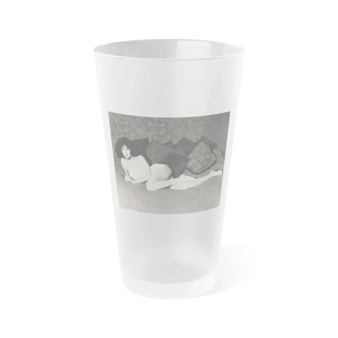 Joan Collins #459 (Vintage Female Icon) Frosted Pint Glass 16oz 16oz Frosted - Go Mug Yourself