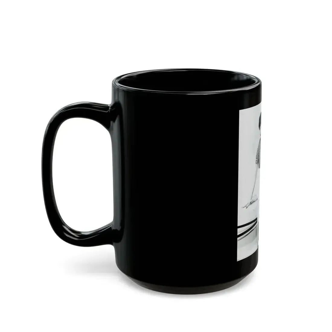 Joan Collins #463 (Vintage Female Icon) Black Coffee Mug - Go Mug Yourself