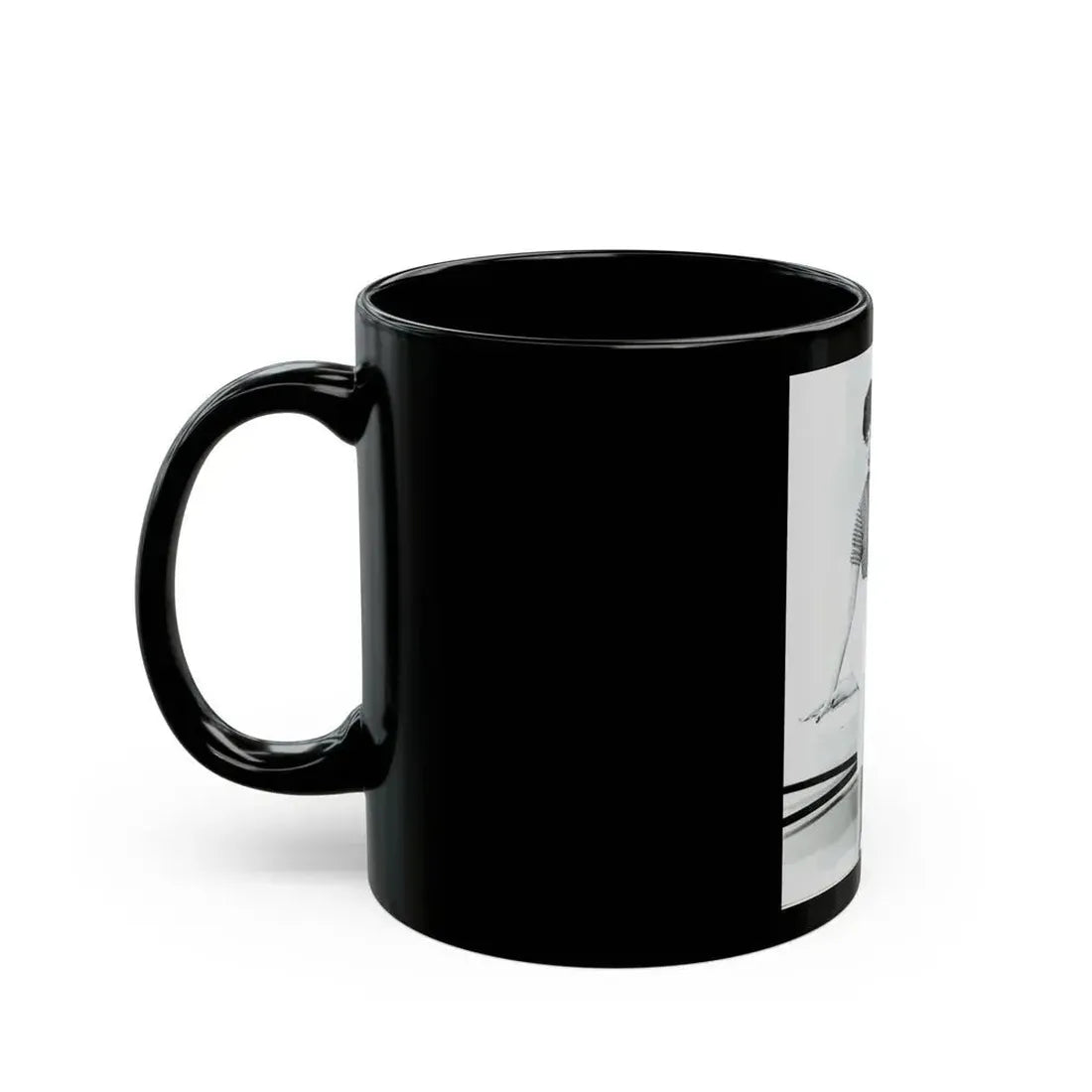 Joan Collins #463 (Vintage Female Icon) Black Coffee Mug - Go Mug Yourself