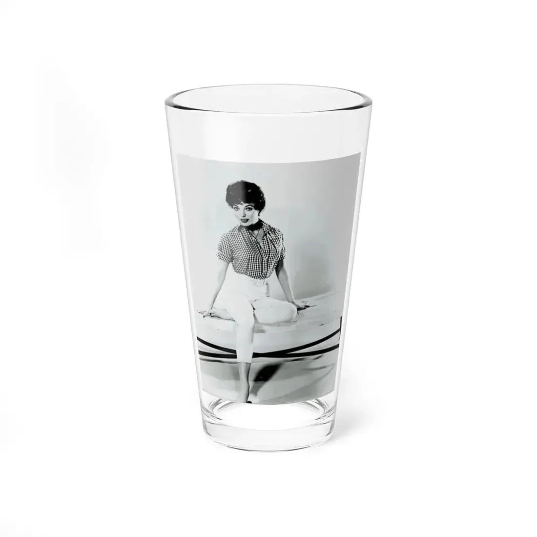 Joan Collins #463 (Vintage Female Icon) Pint Glass 16oz 16oz - Go Mug Yourself