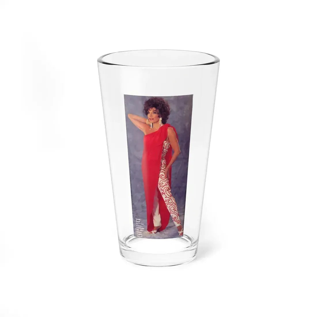 Joan Collins #464 (Vintage Female Icon) Pint Glass 16oz 16oz - Go Mug Yourself