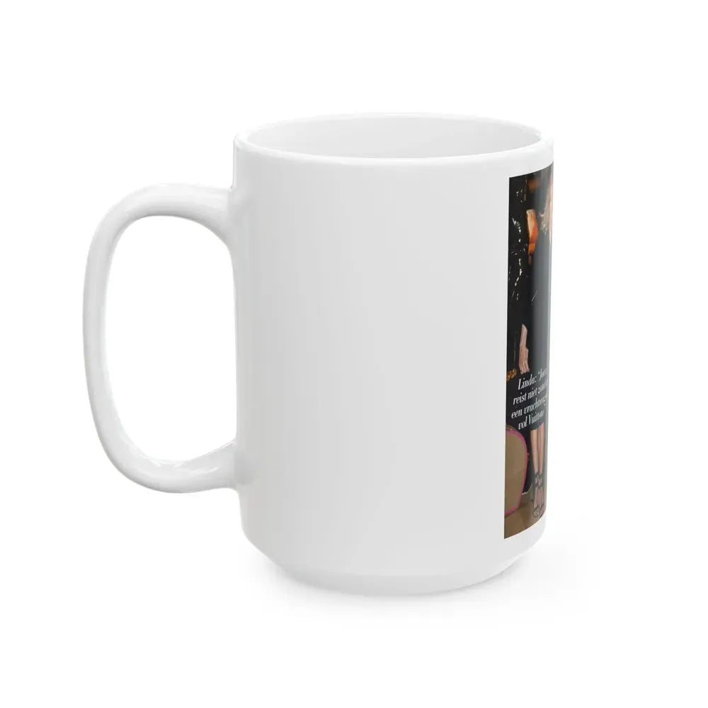 Joan Collins #468 (Vintage Female Icon) White Coffee Mug - Go Mug Yourself