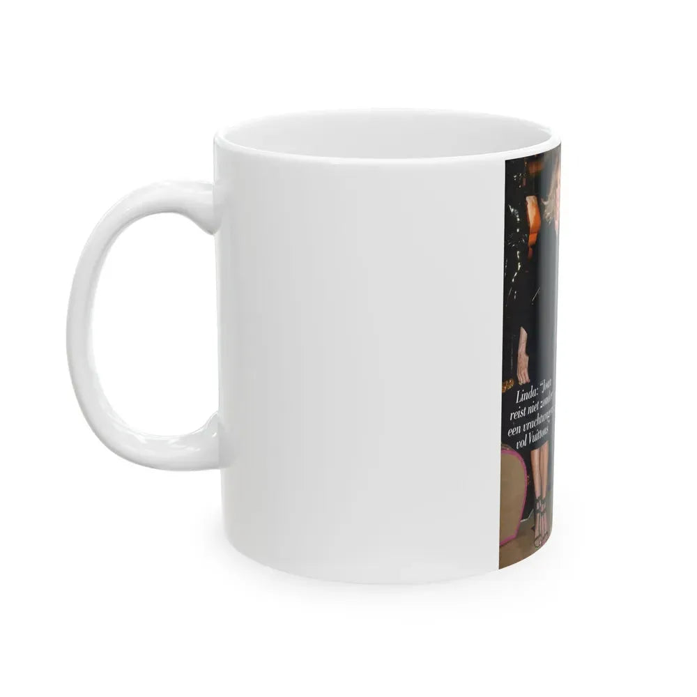 Joan Collins #468 (Vintage Female Icon) White Coffee Mug - Go Mug Yourself