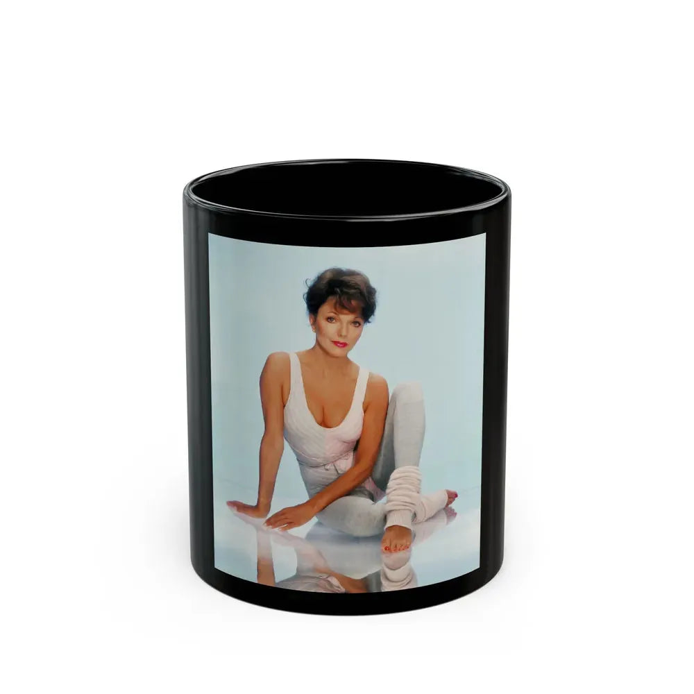 Joan Collins #469 (Vintage Female Icon) Black Coffee Mug 11oz - Go Mug Yourself