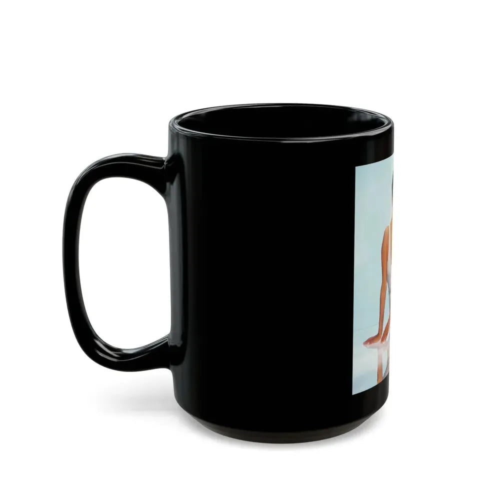 Joan Collins #469 (Vintage Female Icon) Black Coffee Mug - Go Mug Yourself