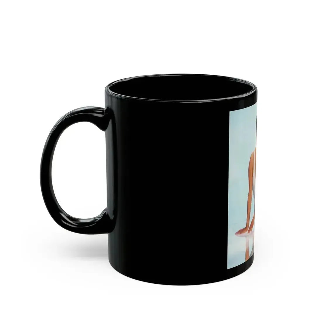 Joan Collins #469 (Vintage Female Icon) Black Coffee Mug - Go Mug Yourself