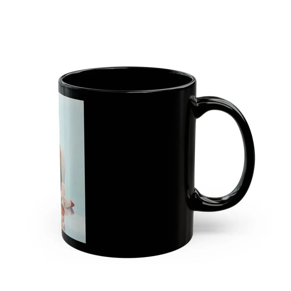 Joan Collins #469 (Vintage Female Icon) Black Coffee Mug - Go Mug Yourself