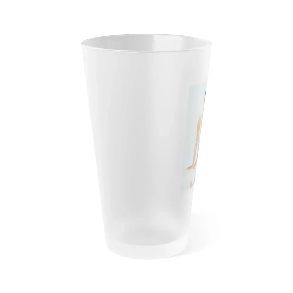 Joan Collins #469 (Vintage Female Icon) Frosted Pint Glass 16oz - Go Mug Yourself