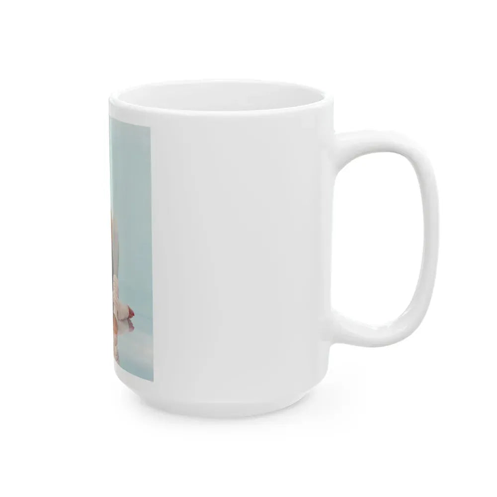 Joan Collins #469 (Vintage Female Icon) White Coffee Mug - Go Mug Yourself
