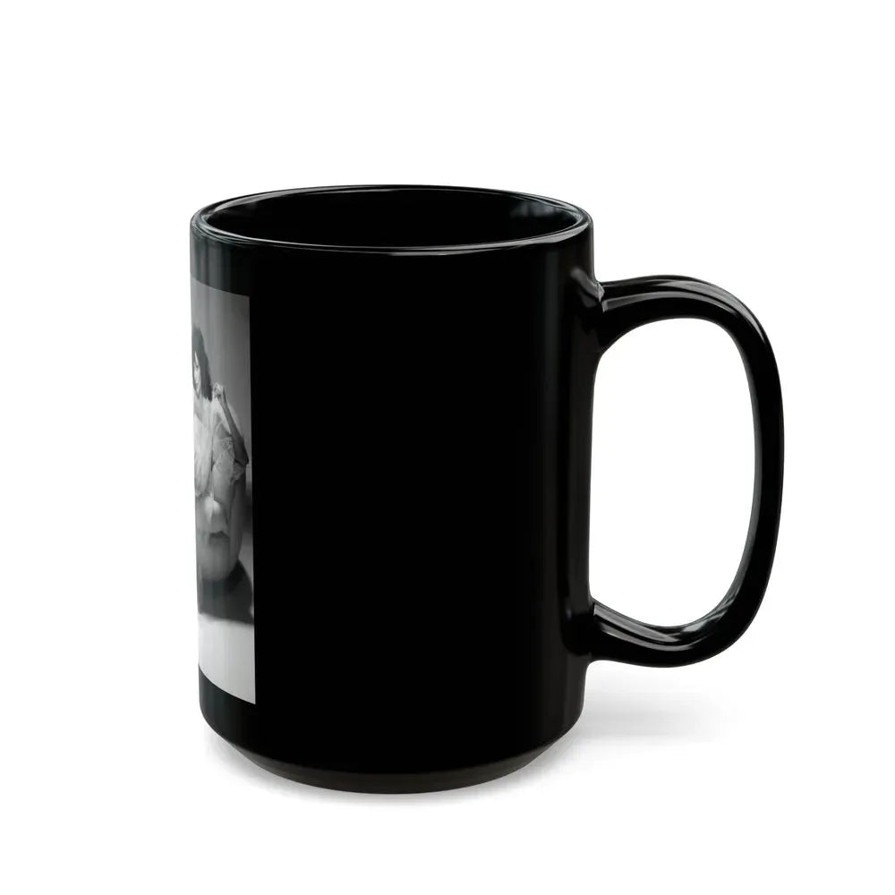 Joan Collins #470 (Vintage Female Icon) Black Coffee Mug - Go Mug Yourself