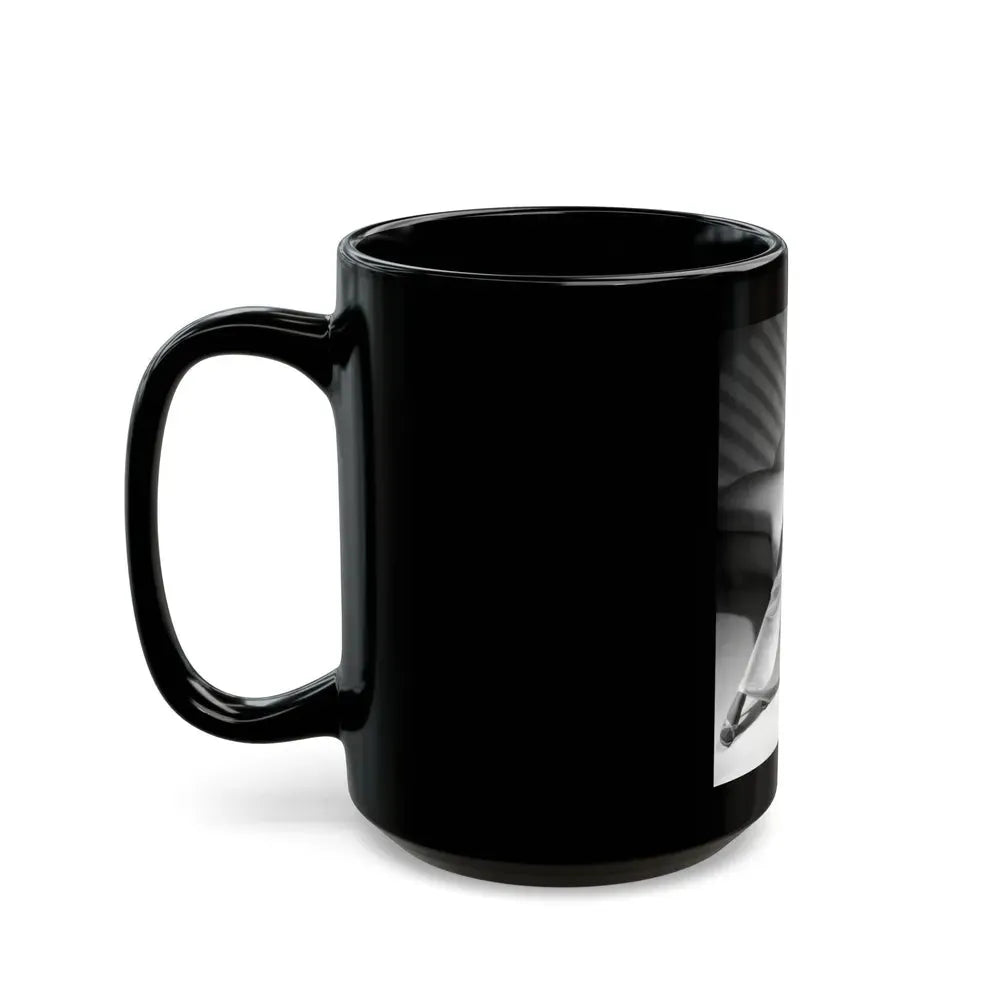 Joan Collins #470 (Vintage Female Icon) Black Coffee Mug - Go Mug Yourself