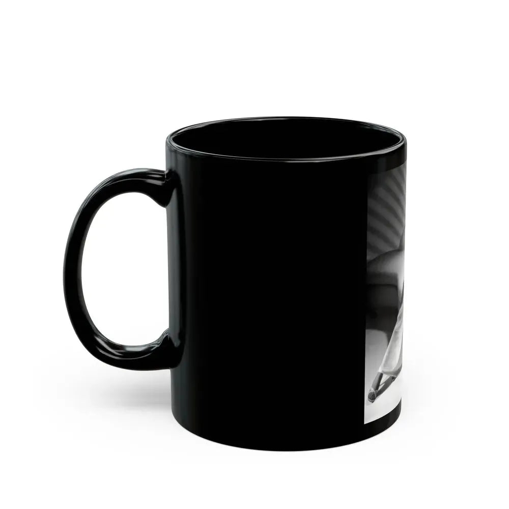 Joan Collins #470 (Vintage Female Icon) Black Coffee Mug - Go Mug Yourself