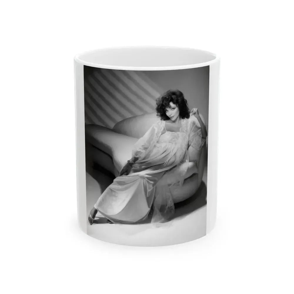 Joan Collins #470 (Vintage Female Icon) White Coffee Mug 11oz - Go Mug Yourself
