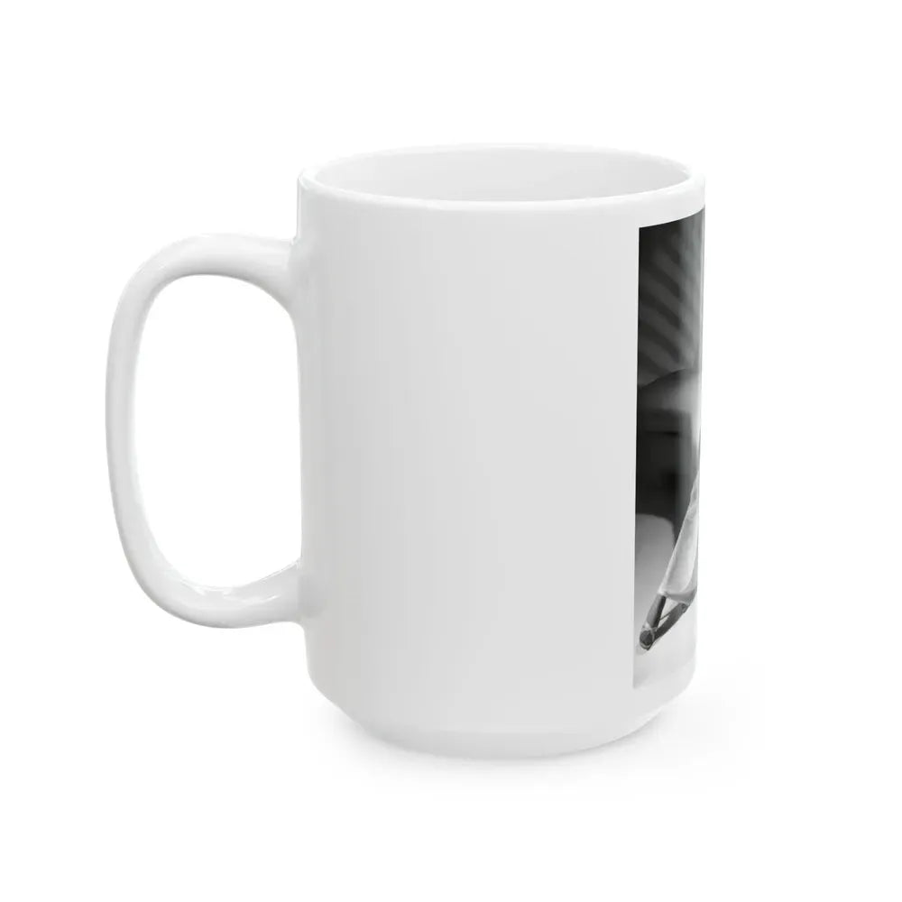Joan Collins #470 (Vintage Female Icon) White Coffee Mug - Go Mug Yourself