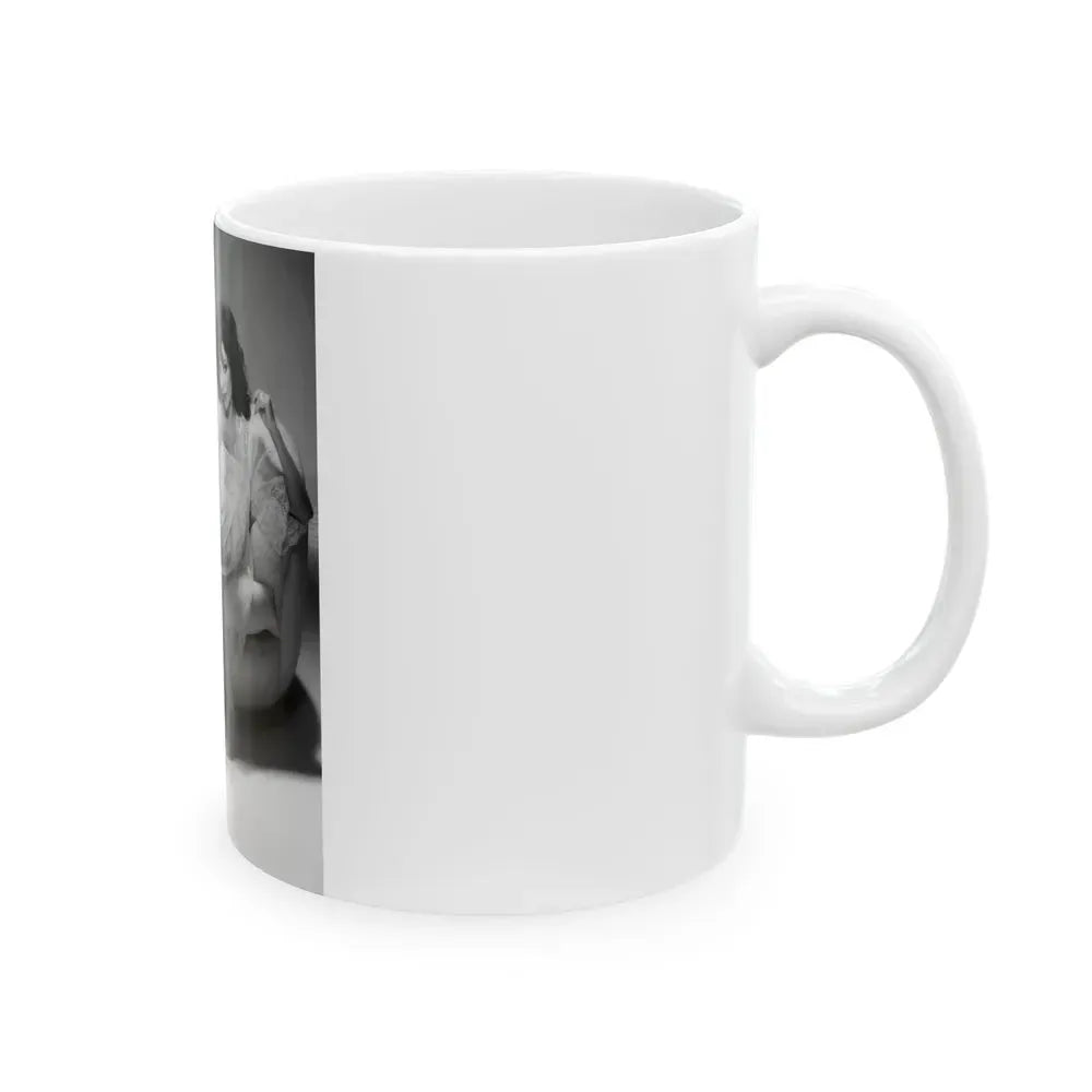 Joan Collins #470 (Vintage Female Icon) White Coffee Mug - Go Mug Yourself