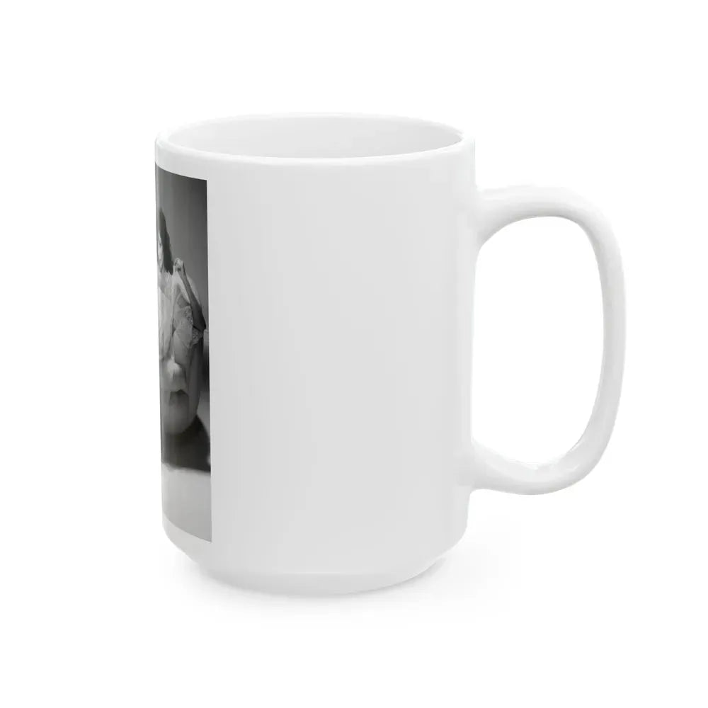 Joan Collins #470 (Vintage Female Icon) White Coffee Mug - Go Mug Yourself