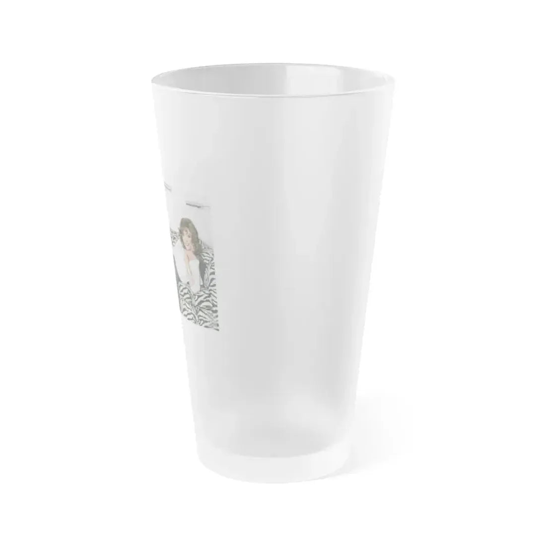 Joan Collins #472 (Vintage Female Icon) Frosted Pint Glass 16oz - Go Mug Yourself