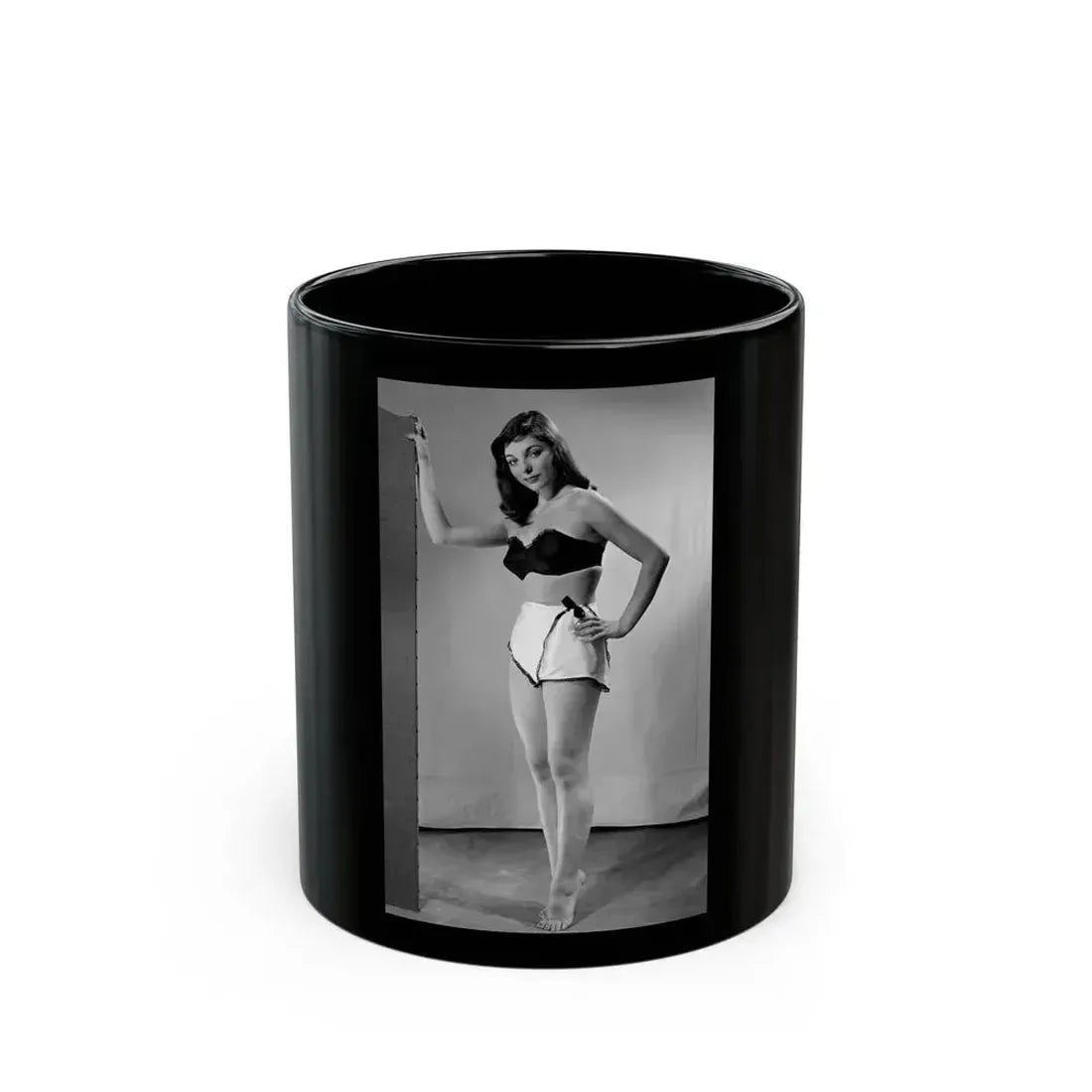 Joan Collins #473 (Vintage Female Icon) Black Coffee Mug 11oz - Go Mug Yourself