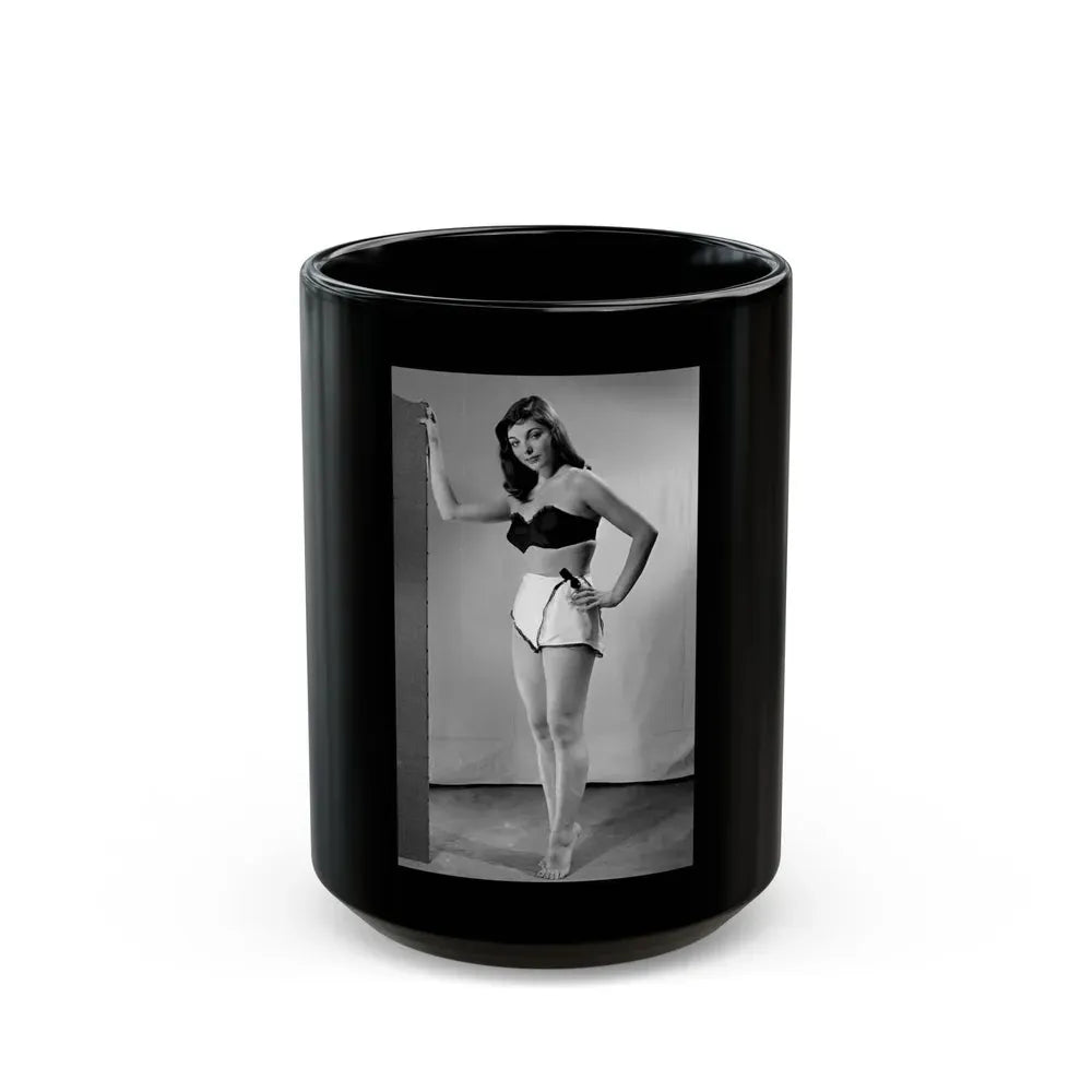 Joan Collins #473 (Vintage Female Icon) Black Coffee Mug 15oz - Go Mug Yourself