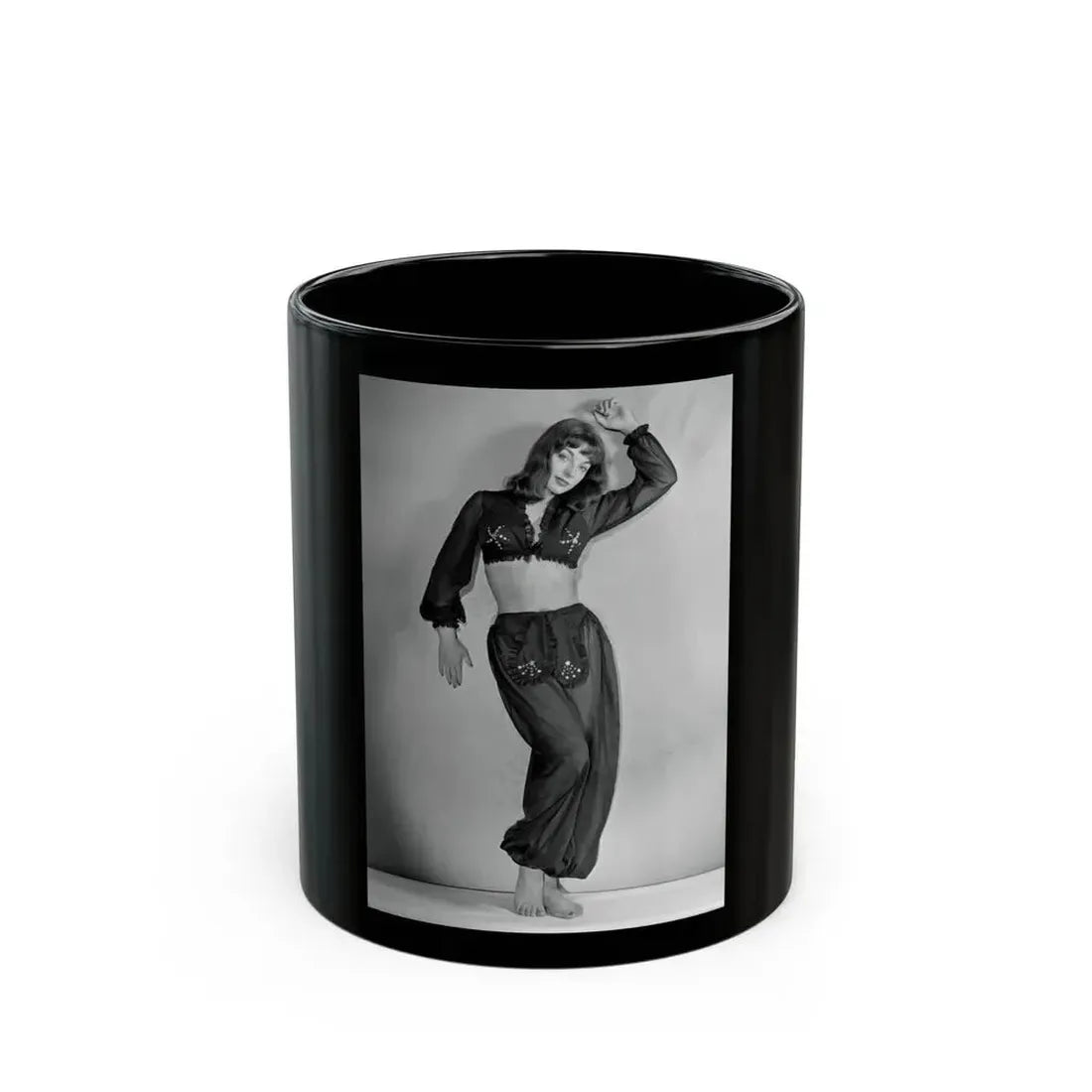 Joan Collins #474 (Vintage Female Icon) Black Coffee Mug 11oz - Go Mug Yourself