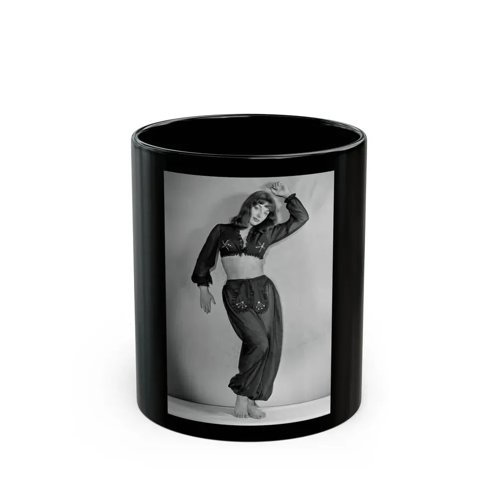 Joan Collins #474 (Vintage Female Icon) Black Coffee Mug 11oz - Go Mug Yourself