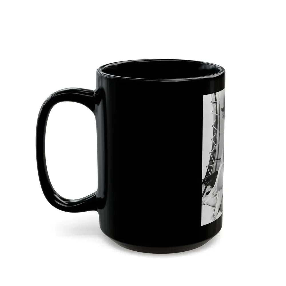 Joan Collins #477 (Vintage Female Icon) Black Coffee Mug - Go Mug Yourself