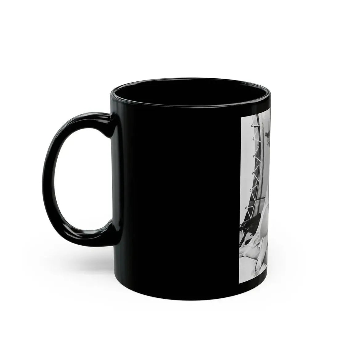 Joan Collins #477 (Vintage Female Icon) Black Coffee Mug - Go Mug Yourself