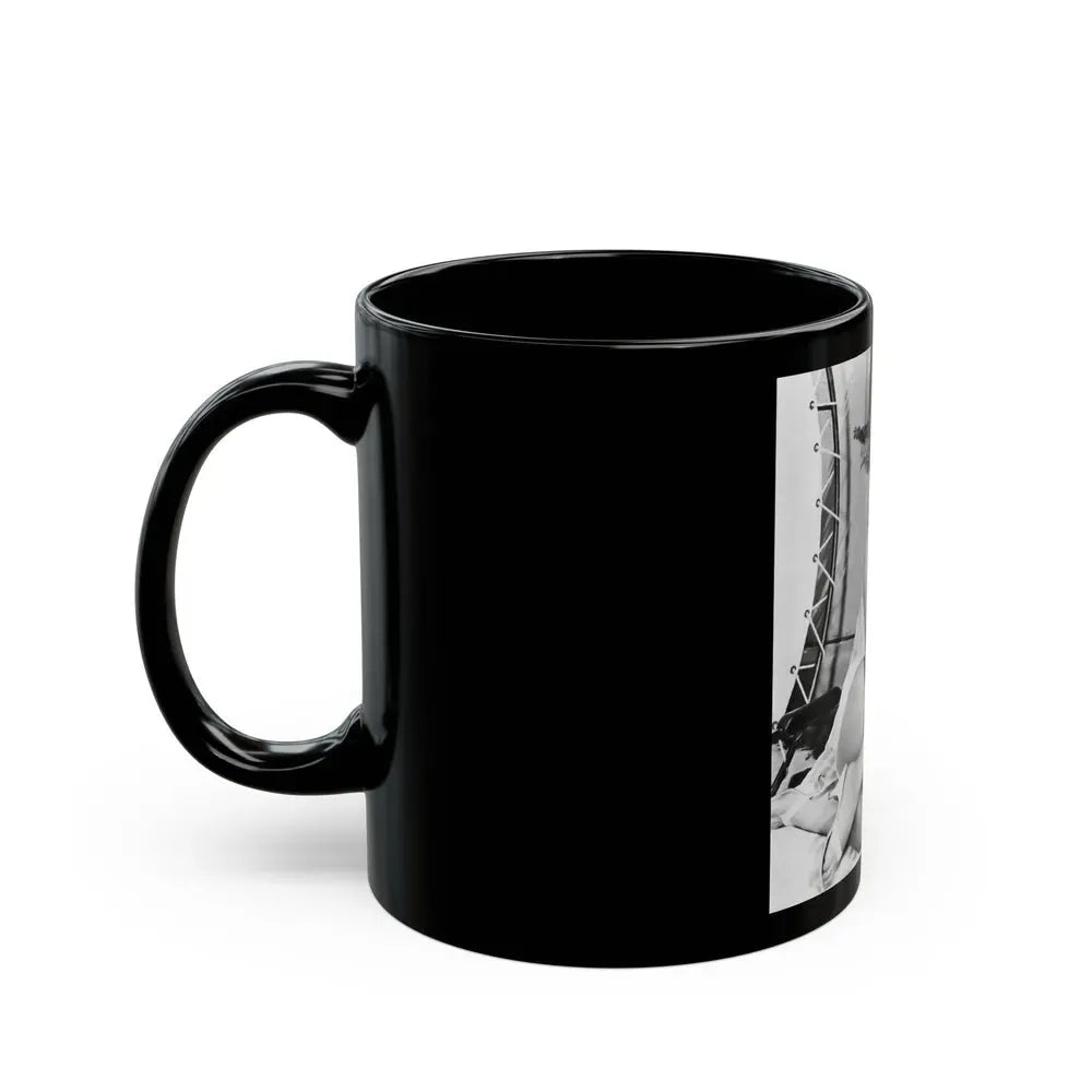Joan Collins #477 (Vintage Female Icon) Black Coffee Mug - Go Mug Yourself