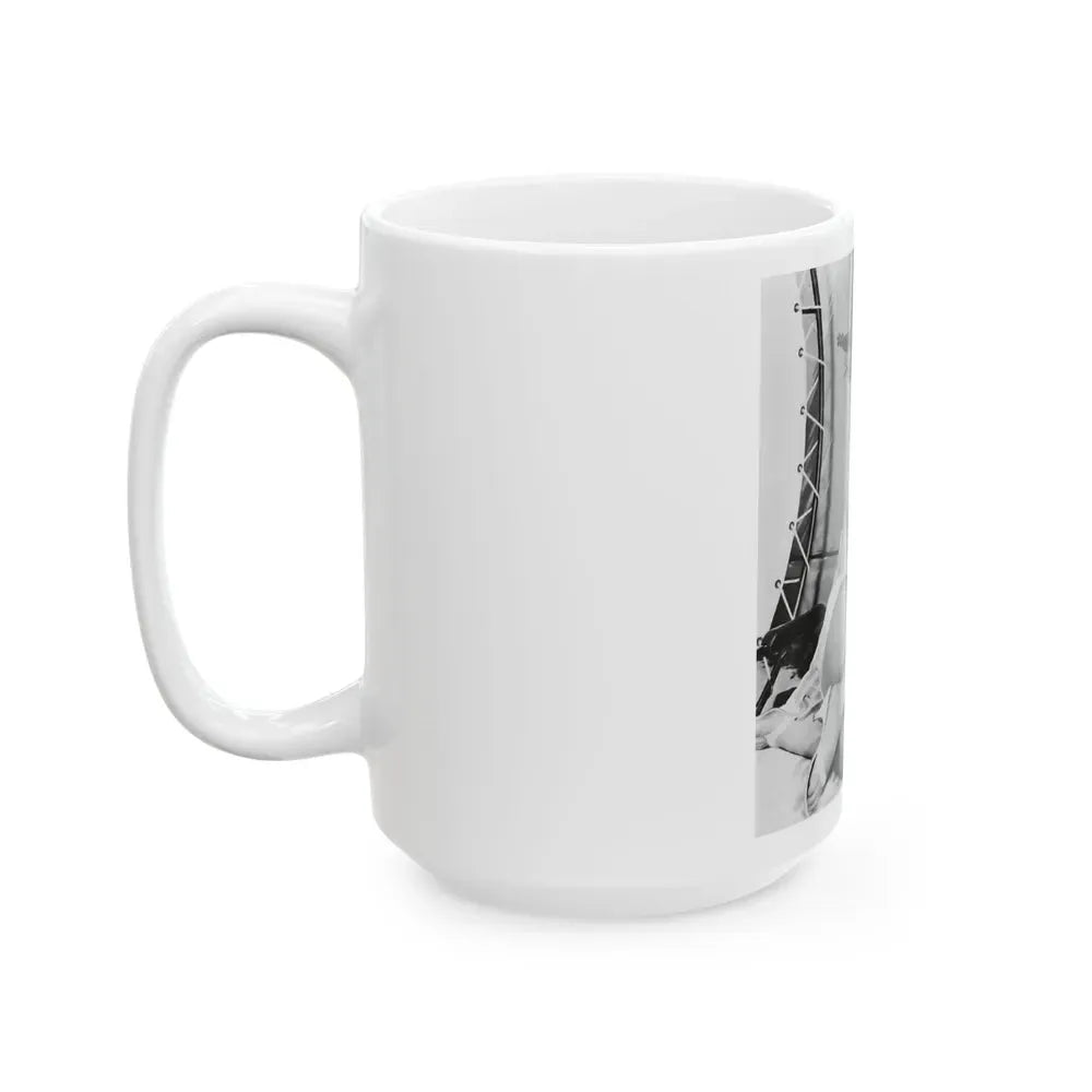 Joan Collins #477 (Vintage Female Icon) White Coffee Mug - Go Mug Yourself