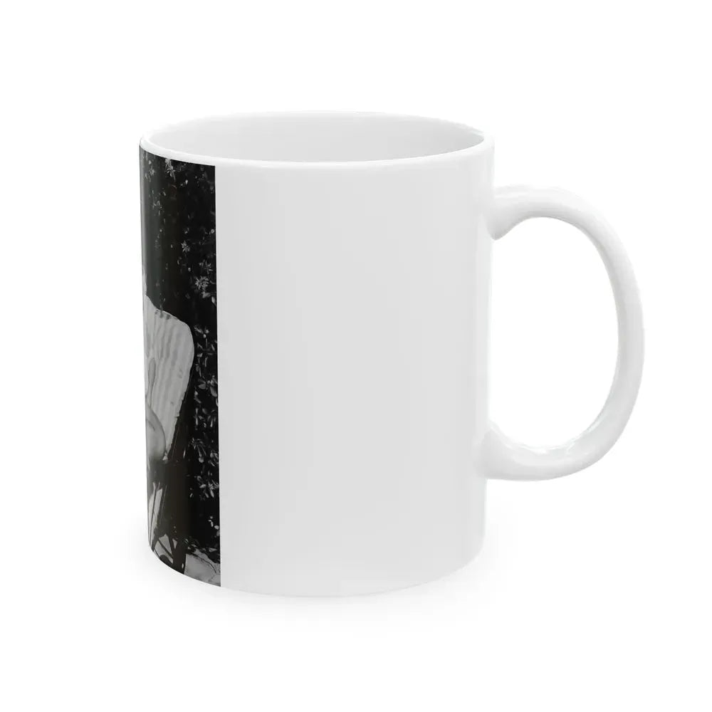 Joan Collins #477 (Vintage Female Icon) White Coffee Mug - Go Mug Yourself